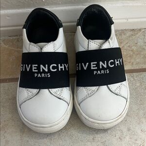 Givenchy Kids White and Black Sneakers
